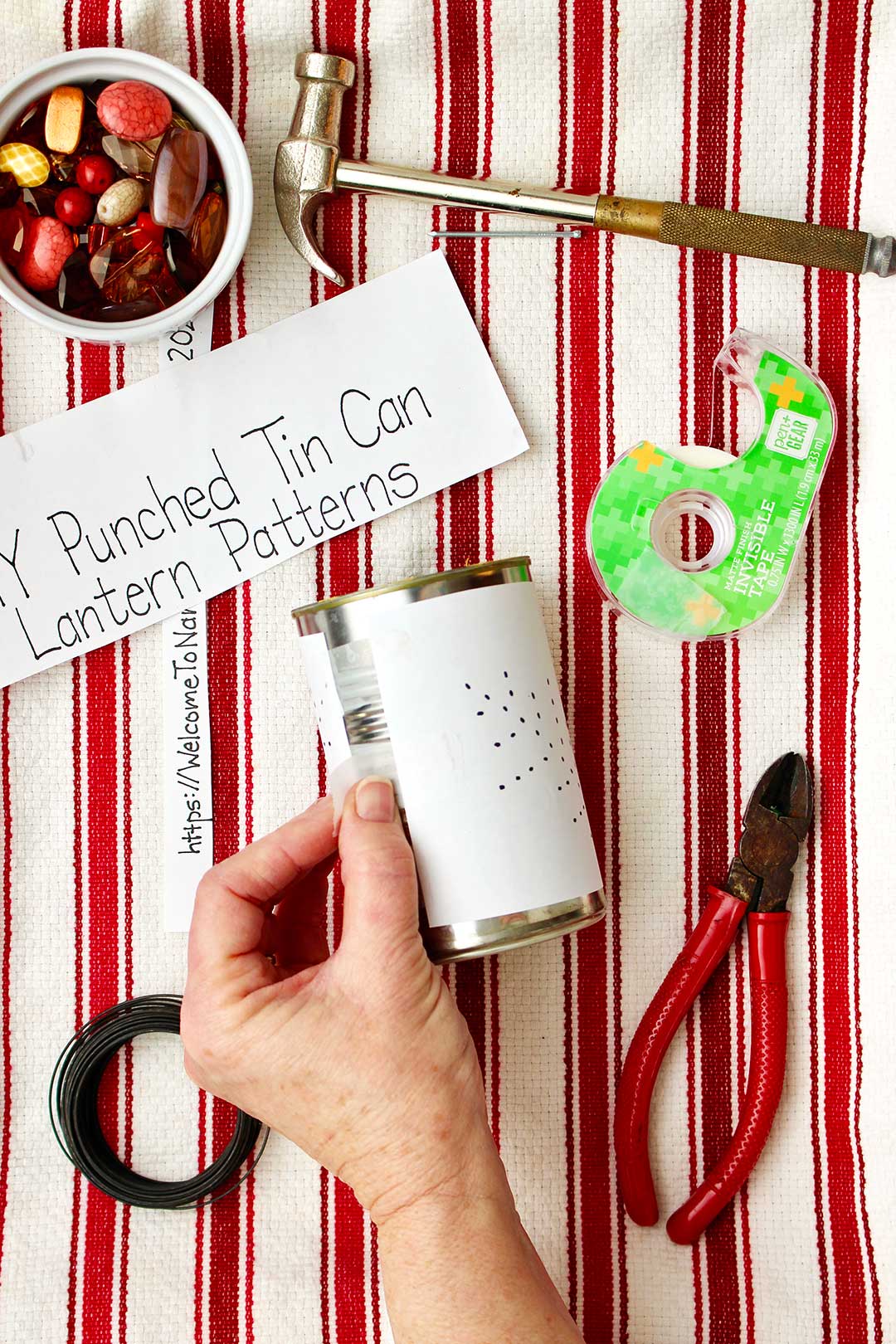 diy punched tin can lanterns | welcome to nana's